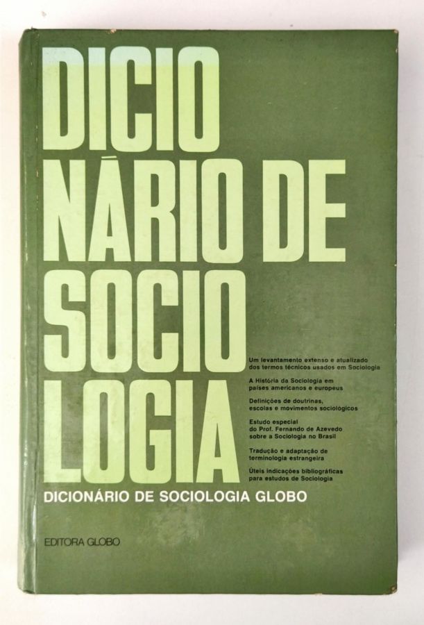 Dicionário de Sociologia - Globo