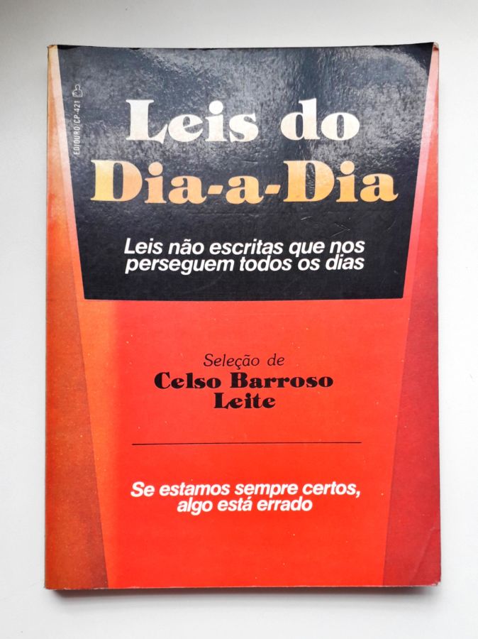 <a href="https://www.touchelivros.com.br/livro/leis-do-dia-a-dia/">Leis do Dia a Dia - Celso Barroso Leite</a>