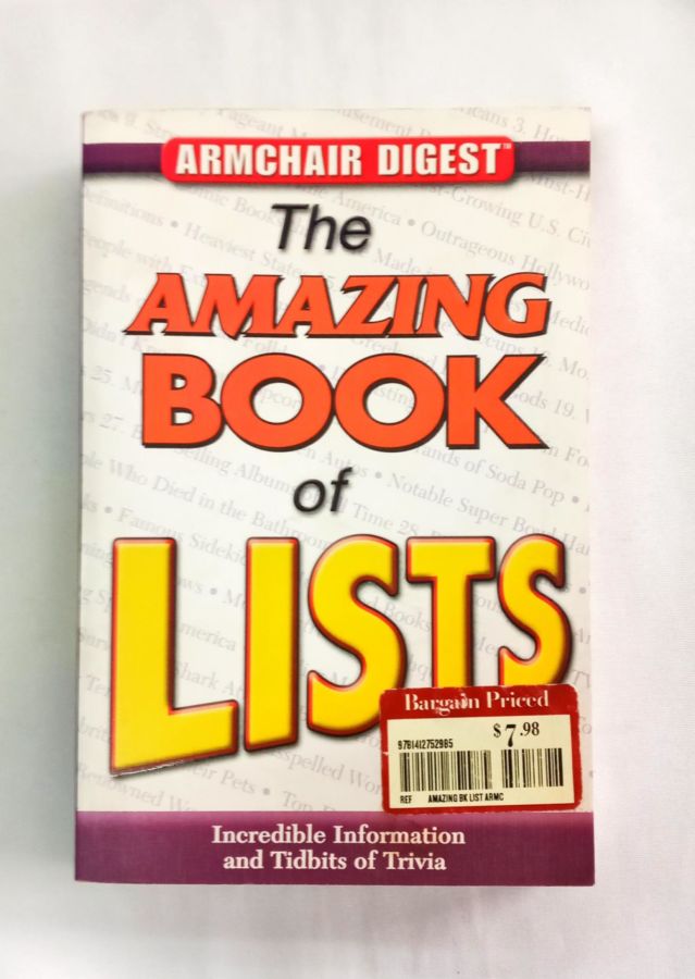 <a href="https://www.touchelivros.com.br/livro/armchair-digest-the-amazing-book-of-lists/">Armchair Digest: The Amazing Book of Lists - Da Editora</a>