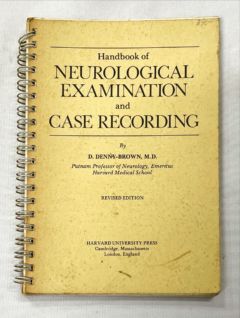 <a href="https://www.touchelivros.com.br/livro/neurological-examination-and-case-recording/">Neurological Examination and Case Recording - M. D., D. Denny-Brown</a>