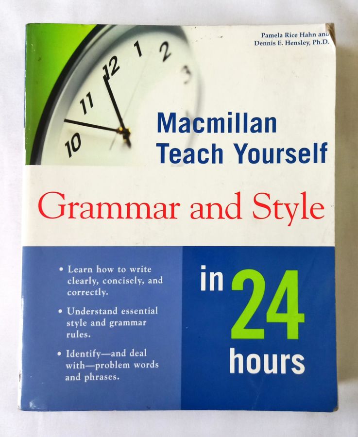 <a href="https://www.touchelivros.com.br/livro/grammar-and-style/">Grammar and Style - Pamela Rice Hahn e Denis E. Hensley, Ph.d.</a>